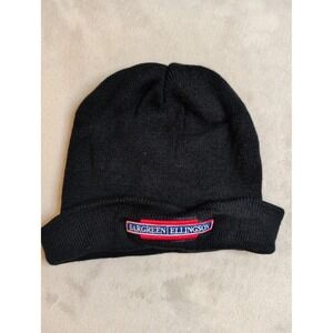 Apollo USA Beanie Hat Black Bargreen Ellingson Knit Cap Logo OSFA‎